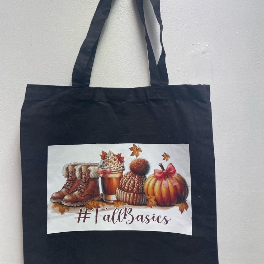 Black Fall Basics Tote Bag